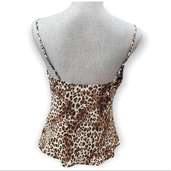 Leopard Print Women's Cowl Neck Blouse - Picture 4 of 7